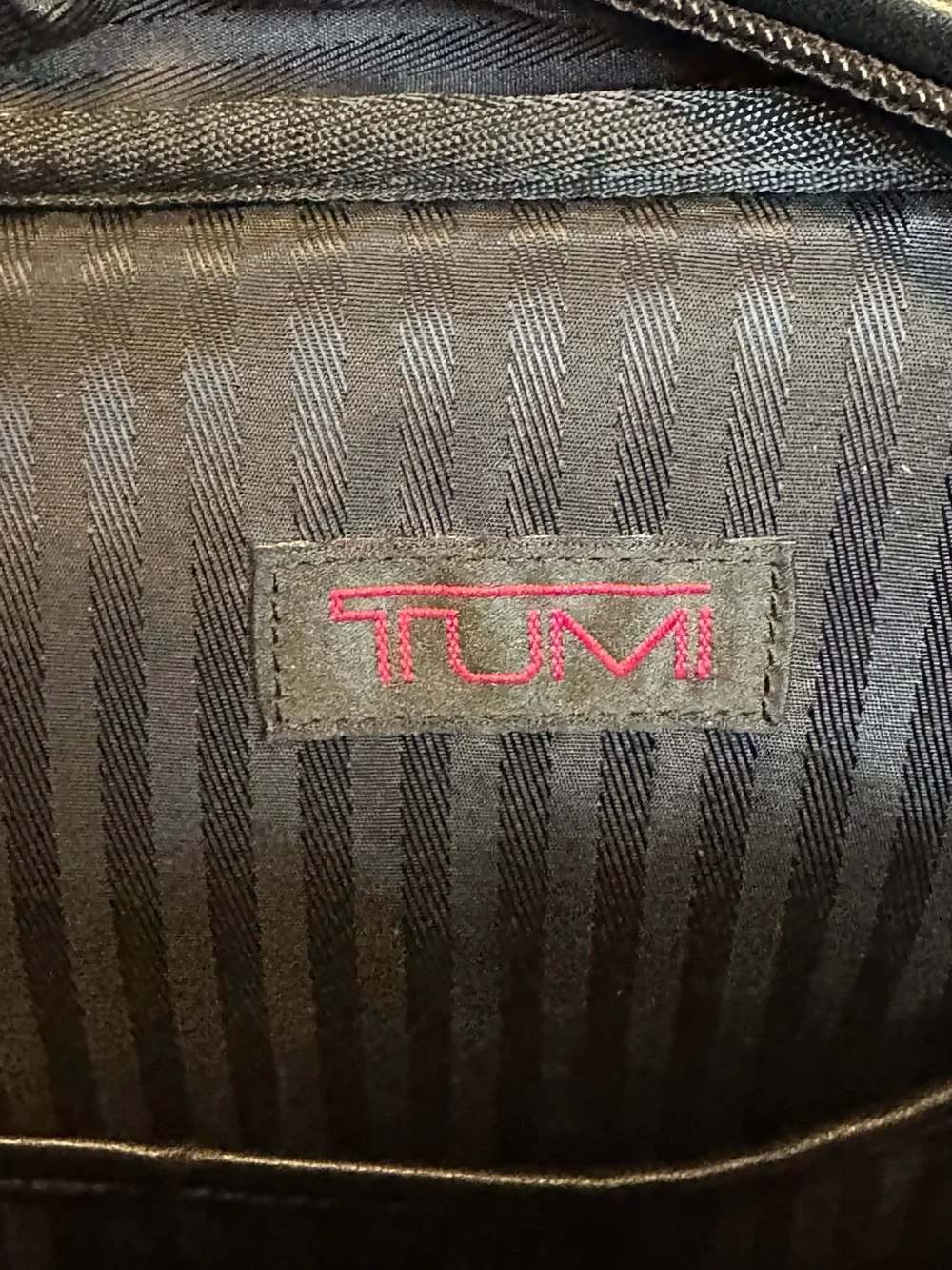 TUMI Black Backpack Sleek Everyday Carry GUC